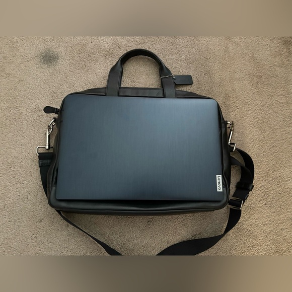 *VINTAGE* Coach Leather Laptop Messenger Bag - Picture 6 of 9